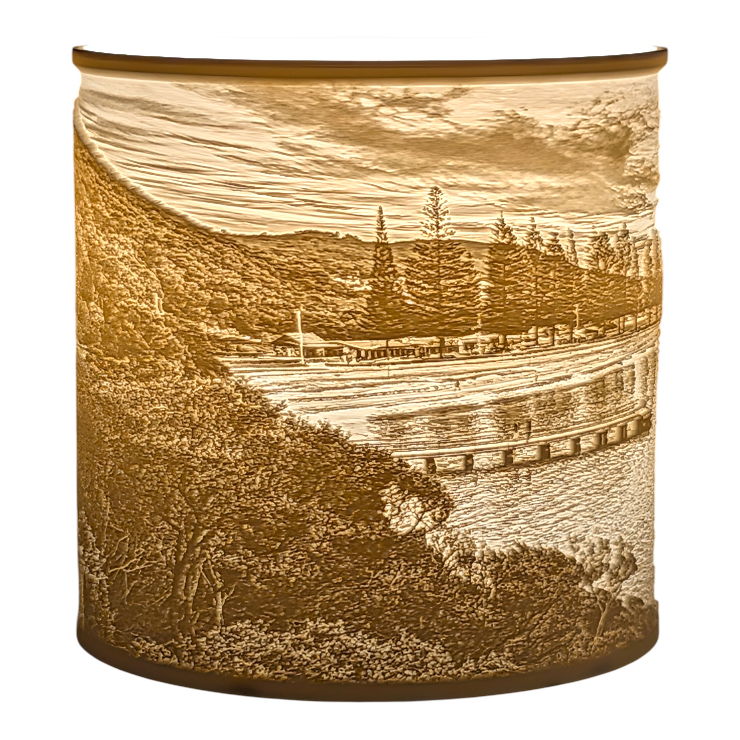 Middleton Beach Sunset Lampshade 19cm