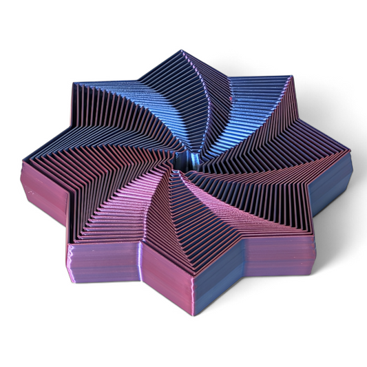Fidget Star — 8-Point Concentric Spinner