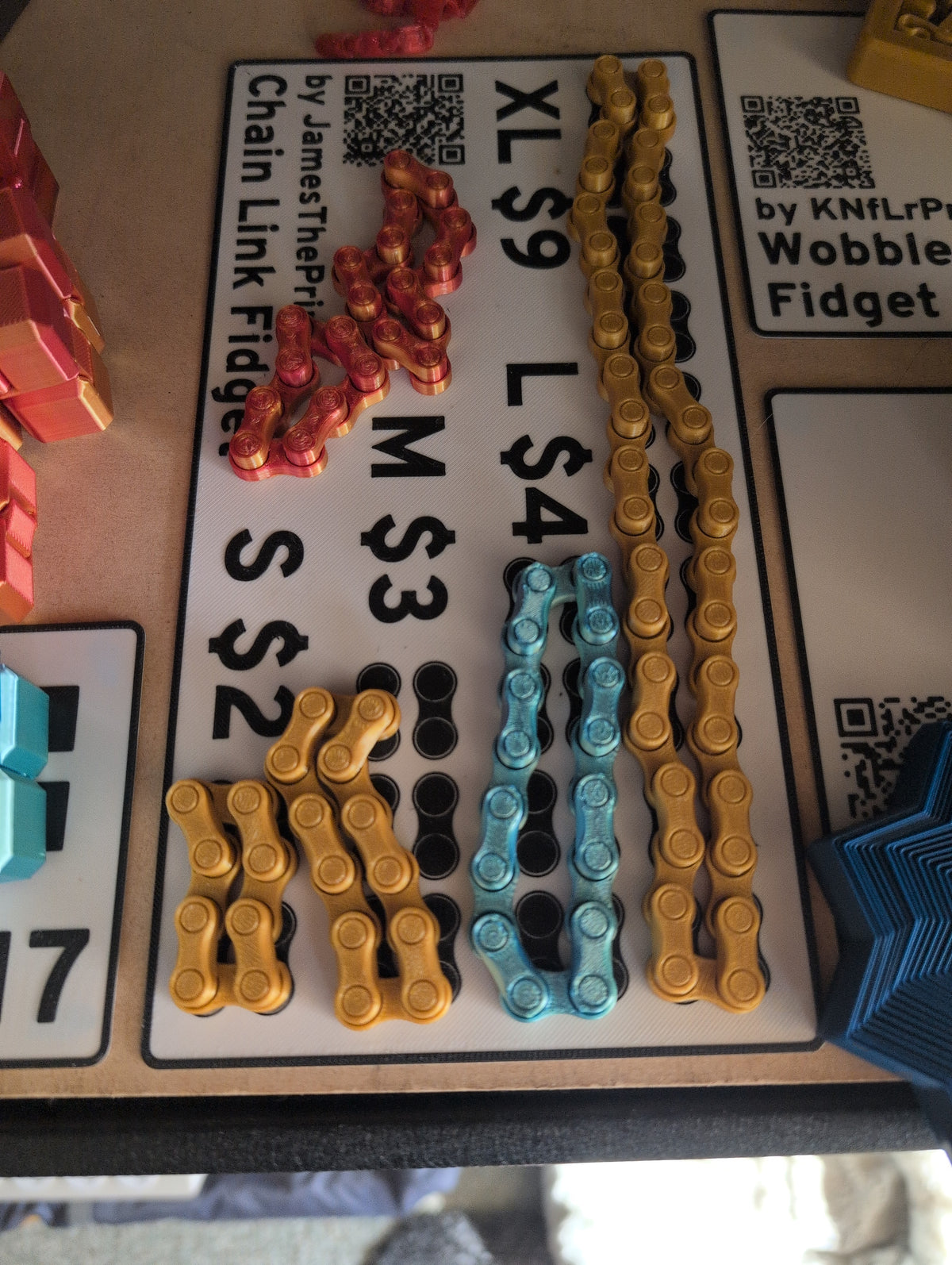 Chain Link Fidget — Print-in-Place Chain